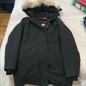 Canada Goose Black Jacket with Fur Trim